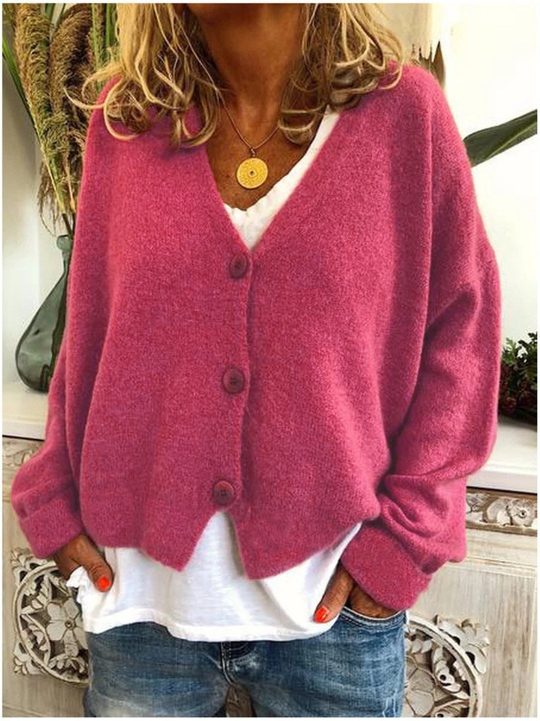 Women's Classic Draped Knit Layering Cardigan Sweater