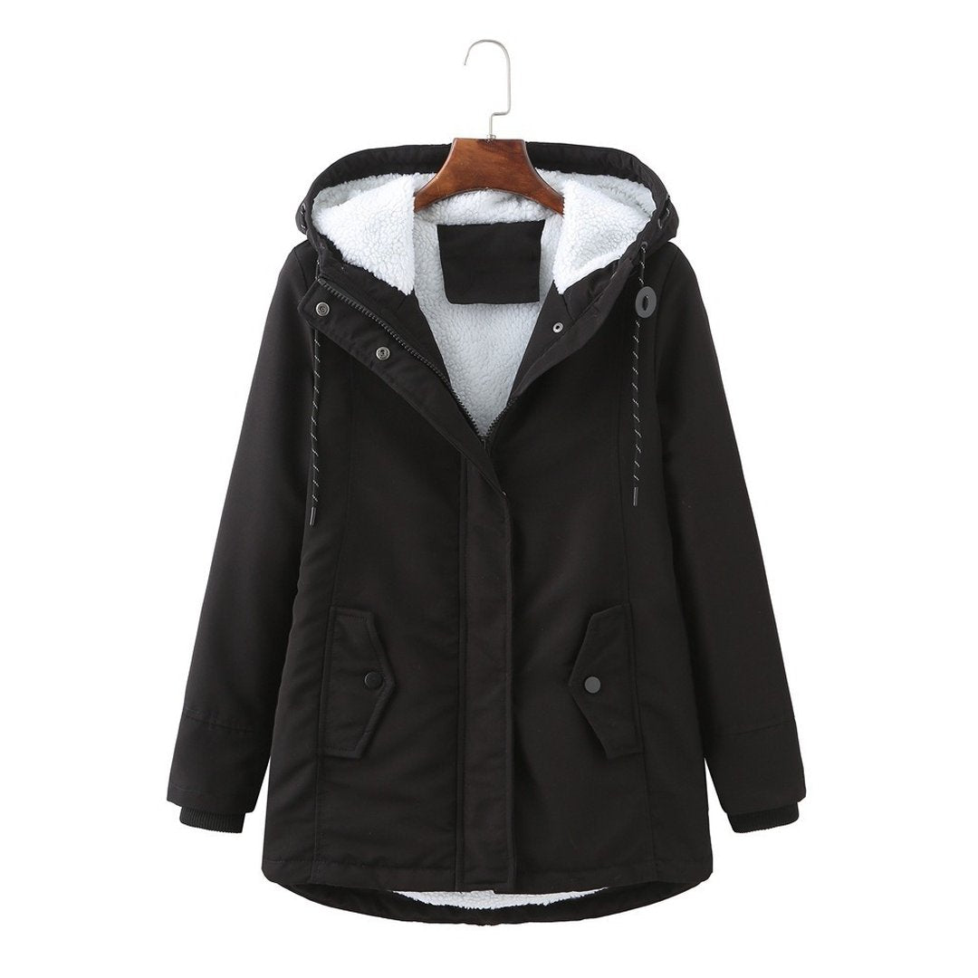 Women's Insulated Hooded Cold Weather Parka Coat