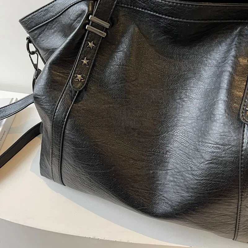 Large Soft Crossbody Tote Bag