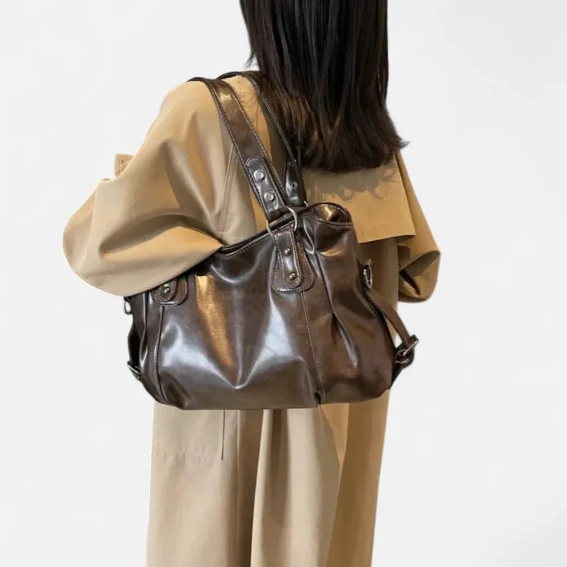 Large Soft Retro Shoulder Bag