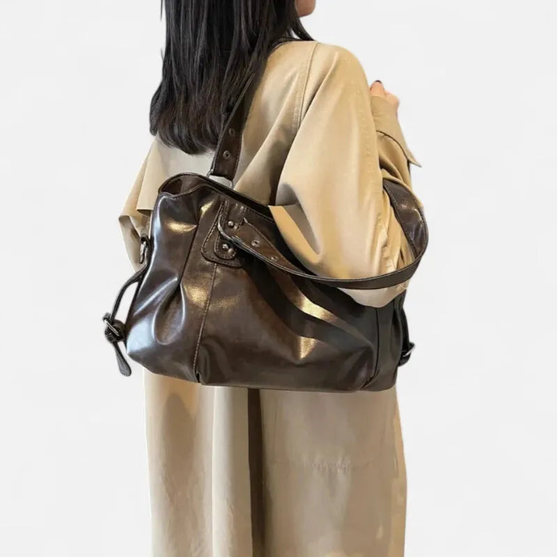 Large Soft Retro Shoulder Bag