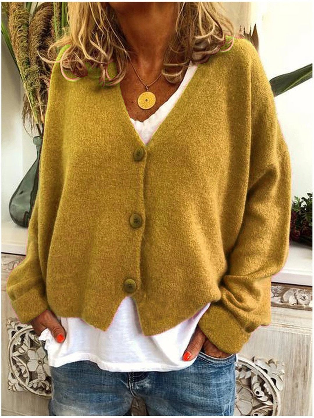 Women's Classic Draped Knit Layering Cardigan Sweater