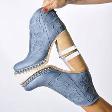 Embroidered Western Ankle Boots