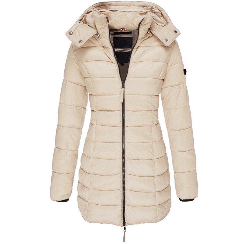 Women's Lightweight Goose Down Hooded Puffer Jacket
