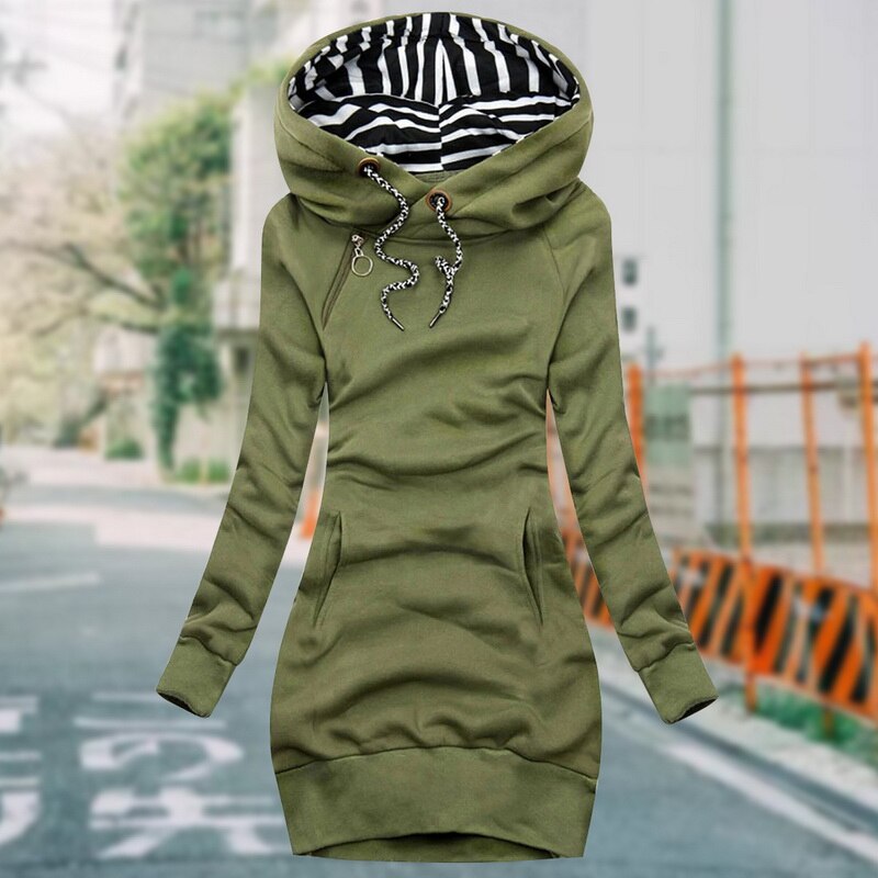 Women's Thick Fluffy Long Sleeve Sweatshirt Oversized Fit