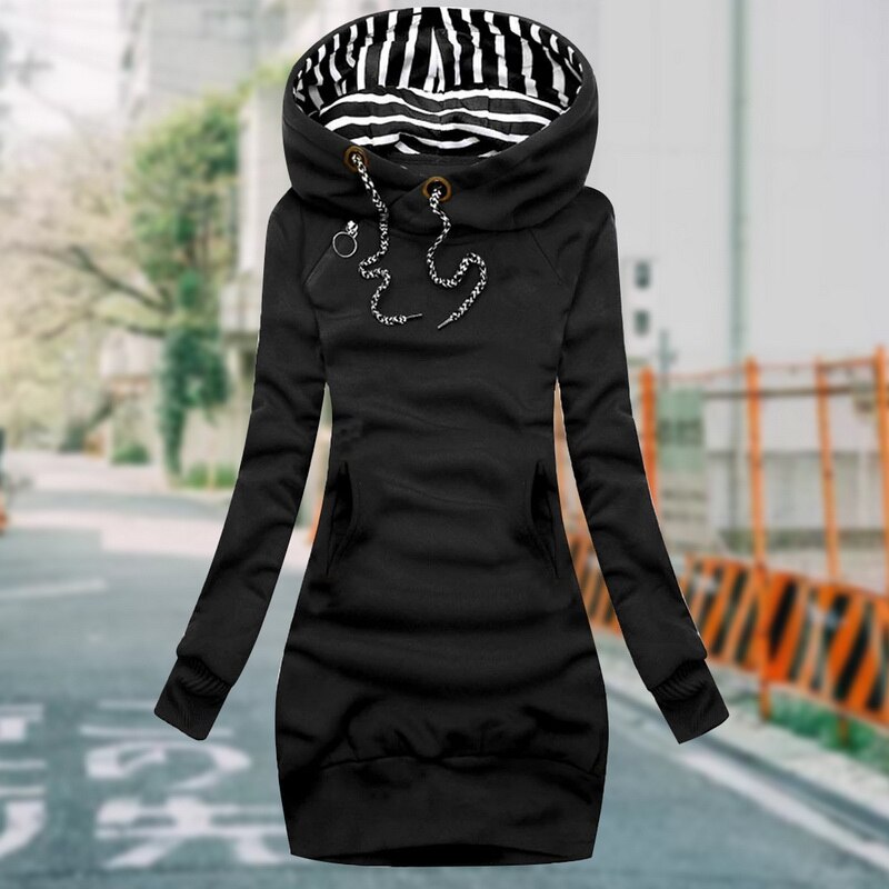Women's Thick Fluffy Long Sleeve Sweatshirt Oversized Fit