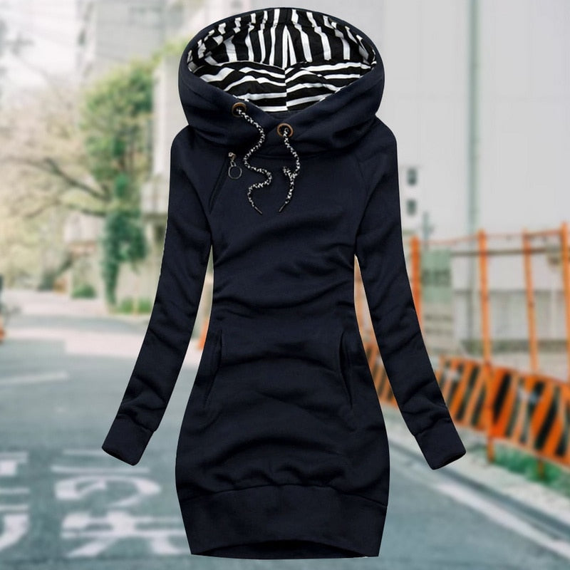 Women's Thick Fluffy Long Sleeve Sweatshirt Oversized Fit