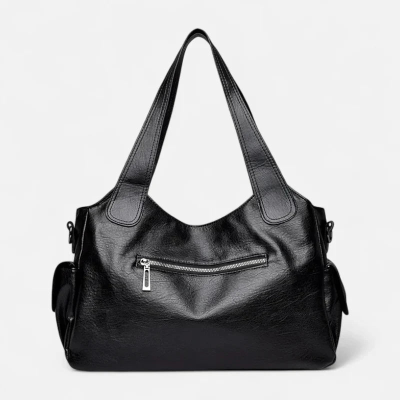 Large Retro Multi-Pocket Shoulder Bag