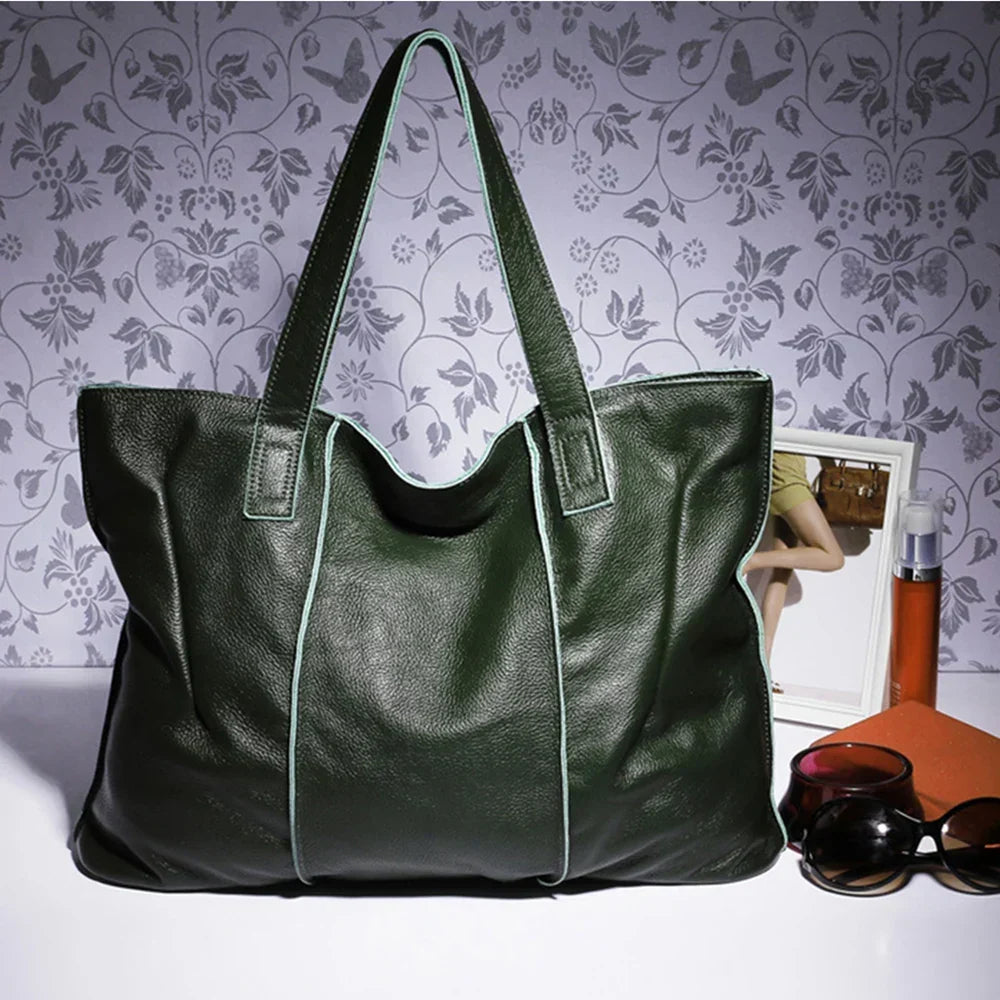 Large Soft Leather Tote