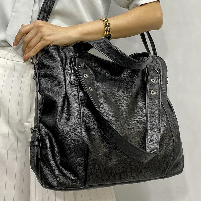 Soft Faux Leather Tote